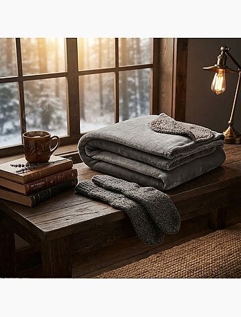 Plaid uni collection douillet