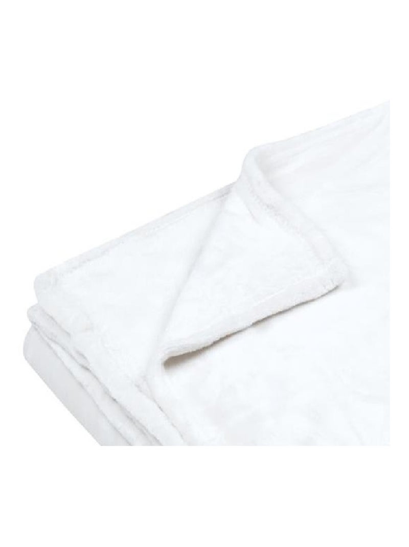 Plaid uni Doudou Blanc - Kiabi