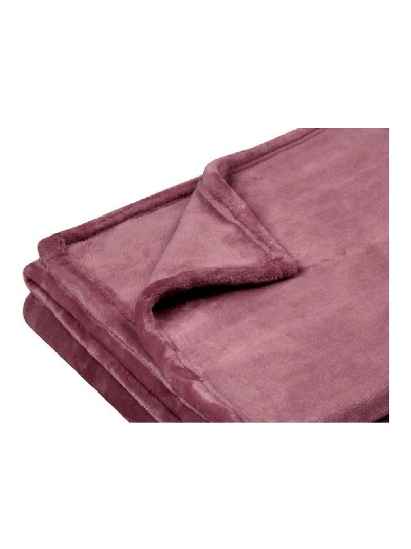 Plaid uni Doudou Rose - Kiabi