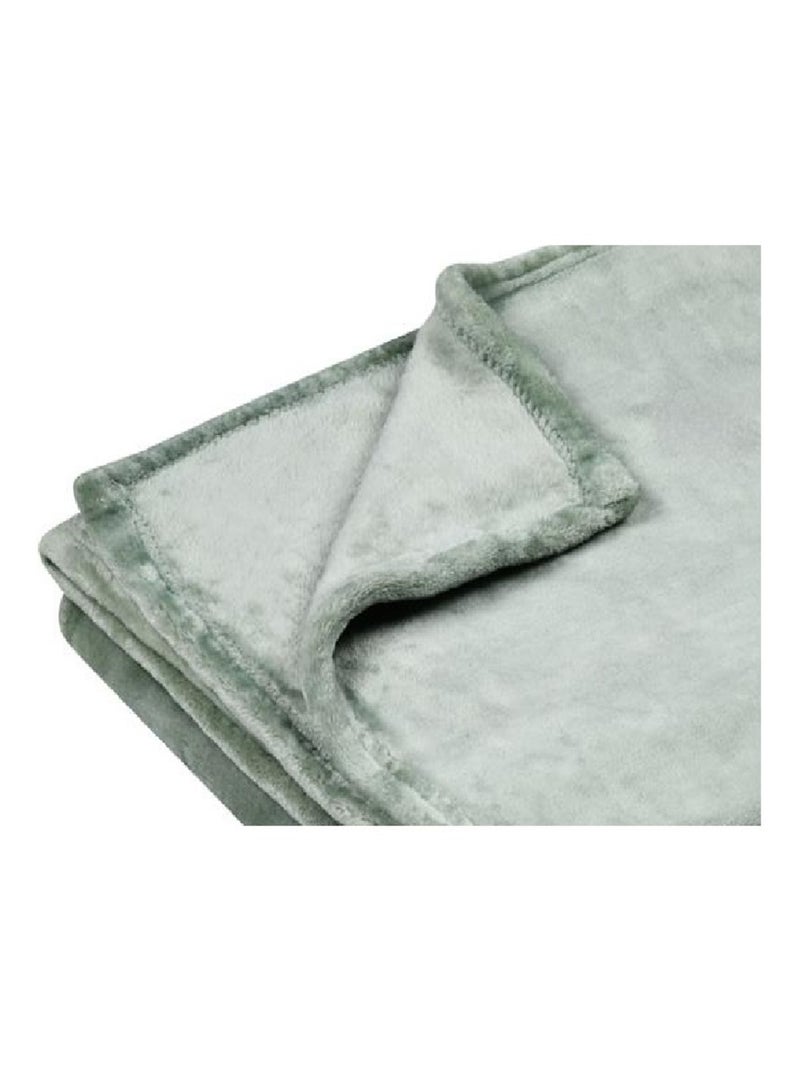 Plaid uni Doudou Vert - Kiabi