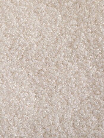 Plaid uni en polaire et bouclette