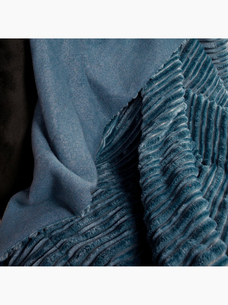 Plaid uni HOTEL TROPIK BARBADE Bleu - Kiabi