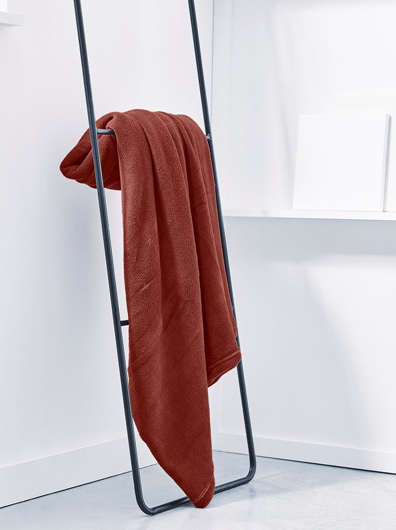 Plaid uni moelleux Rouge - Kiabi