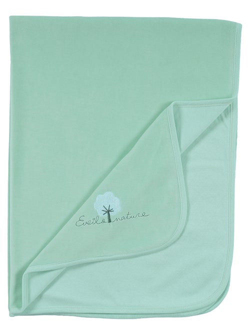 Plaid velours 75x100 cm Coton bio - Kiabi