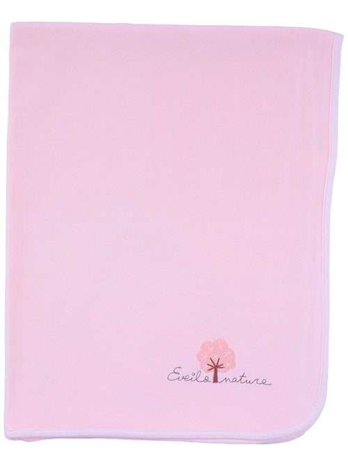 Plaid velours 75x100 cm Coton bio - Kiabi