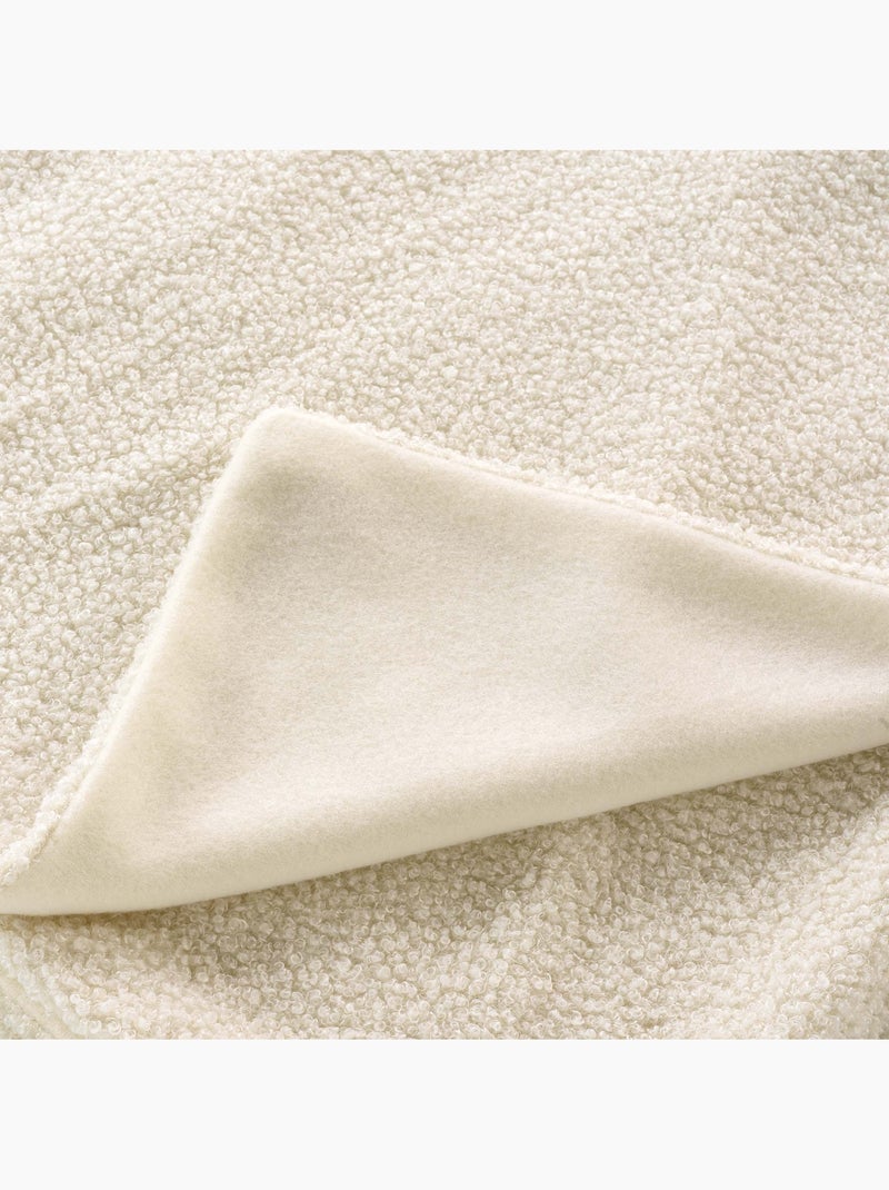 Plaid Wooly bouclette Gris - Kiabi