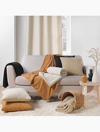 Plaid Wooly Bouclette Unie