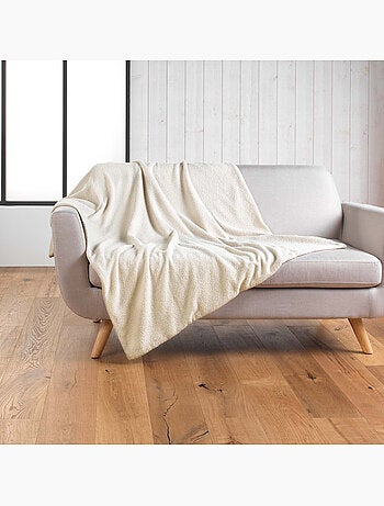 Plaid Wooly Bouclette Unie