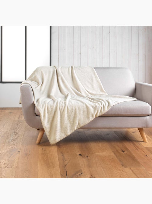 Plaid Wooly Bouclette Unie - Kiabi
