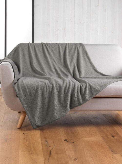 Plaid Wooly Bouclette Unie - Kiabi