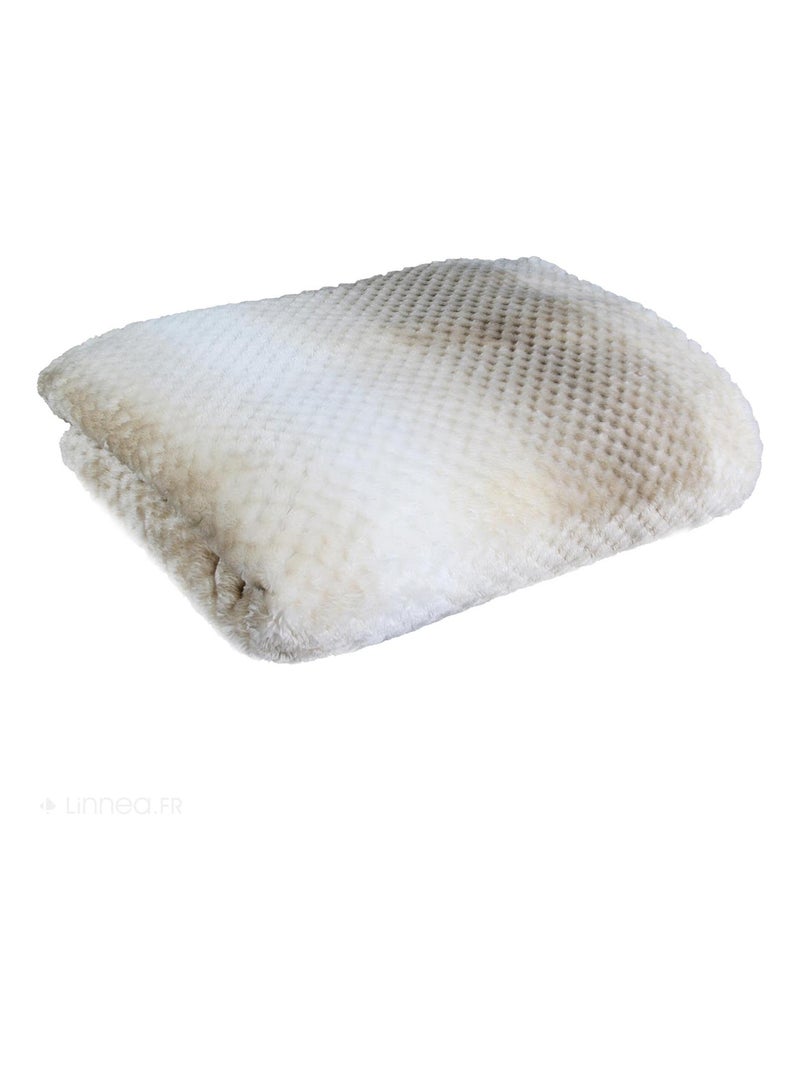 Plaid XXL collection OURAL Beige - Kiabi