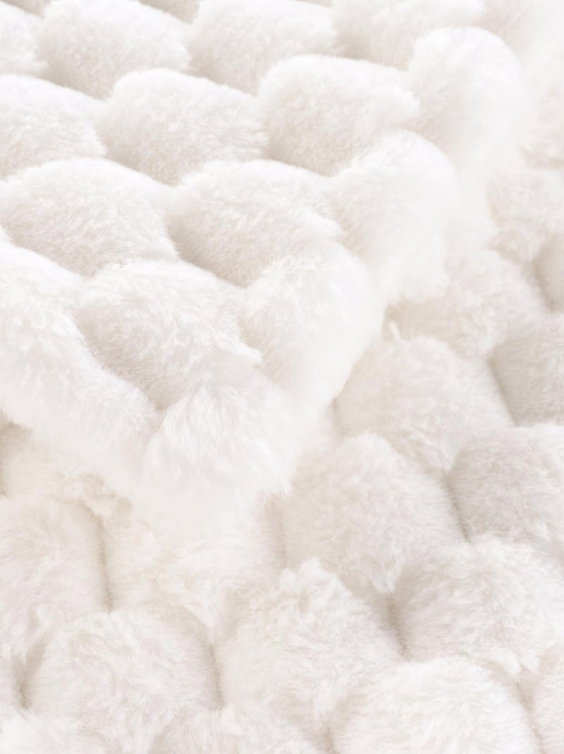 Plaids Polyester FROSTY Douceur d'Intérieur Blanc - Kiabi