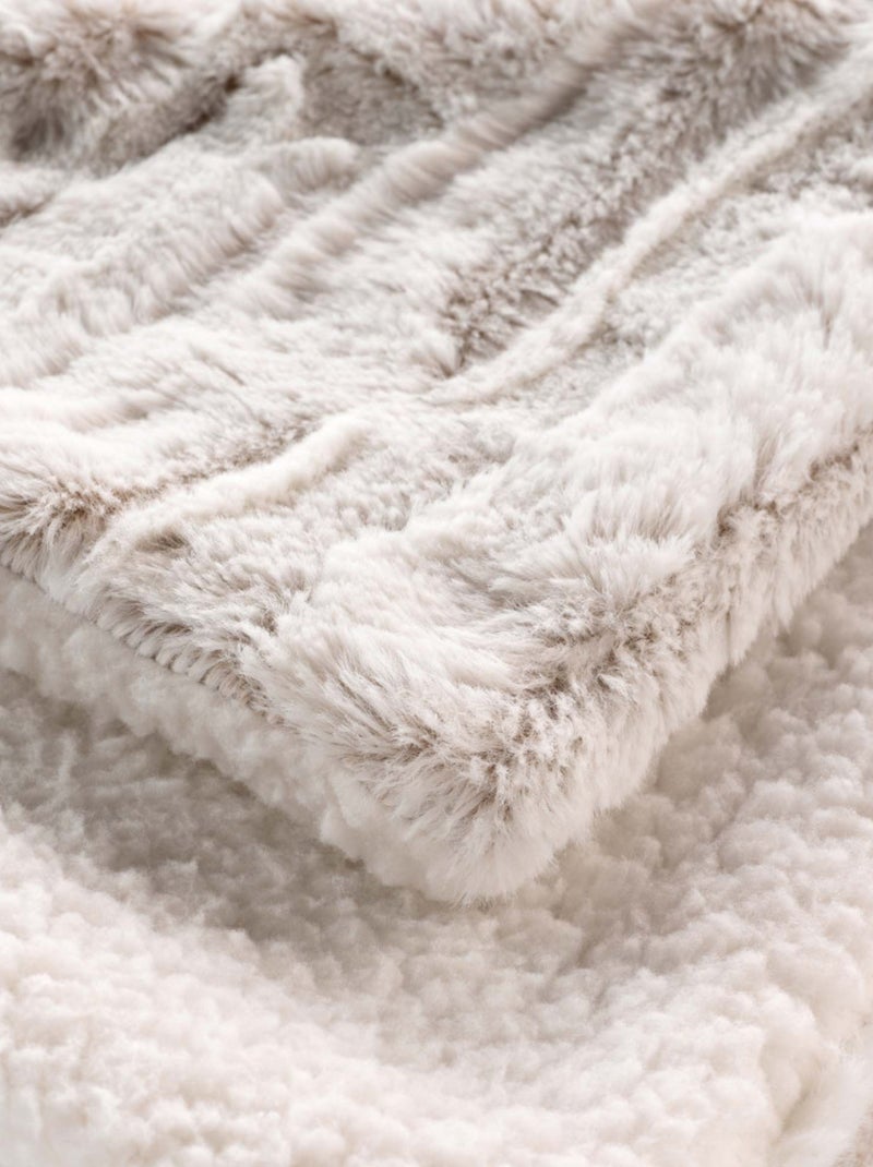 Plaids Polyester LYNX Douceur d'Intérieur Beige - Kiabi