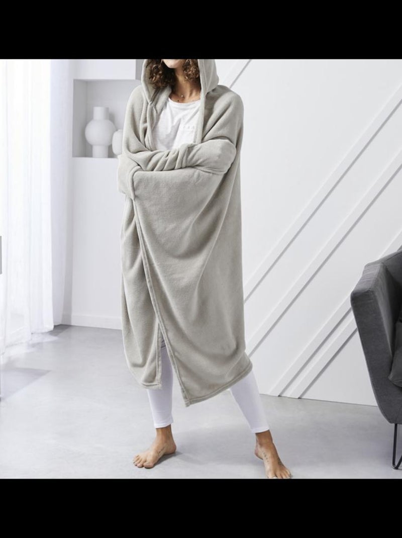 Plaids Polyester Polaire PROMO LINGE Beige gris - Kiabi