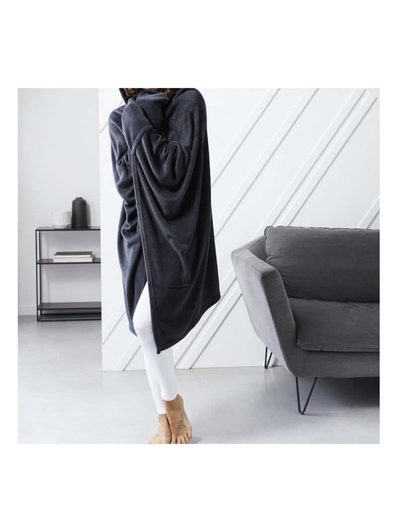 Plaids Polyester Polaire PROMO LINGE gris anthracite - Kiabi