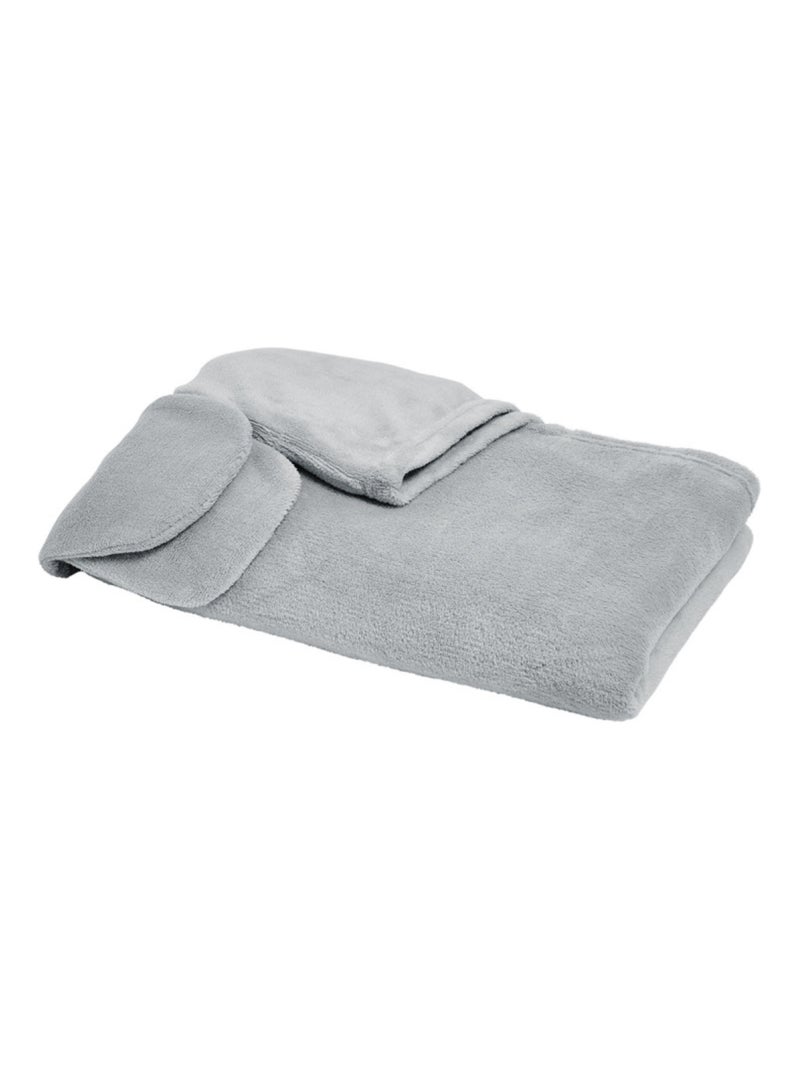 Plaids Polyester Polaire PROMO LINGE Gris Argenté - Kiabi