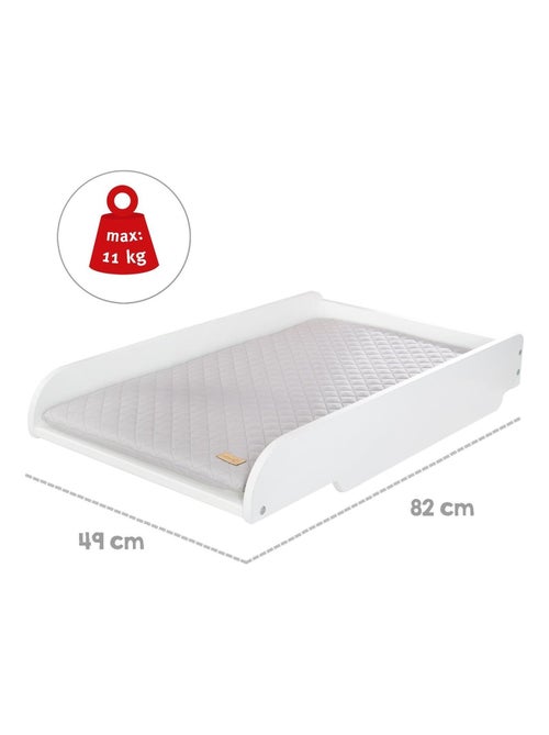 Plan à langer à poser sur lit bébé + matelas déperlant - ROBA 'roba Style' - Kiabi