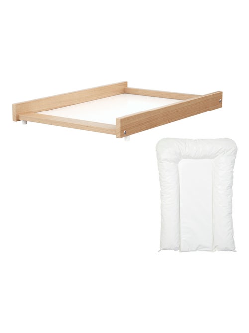 Plan à langer amovible avec matelas pour lit bébé bois ESSENTIEL - Kiabi
