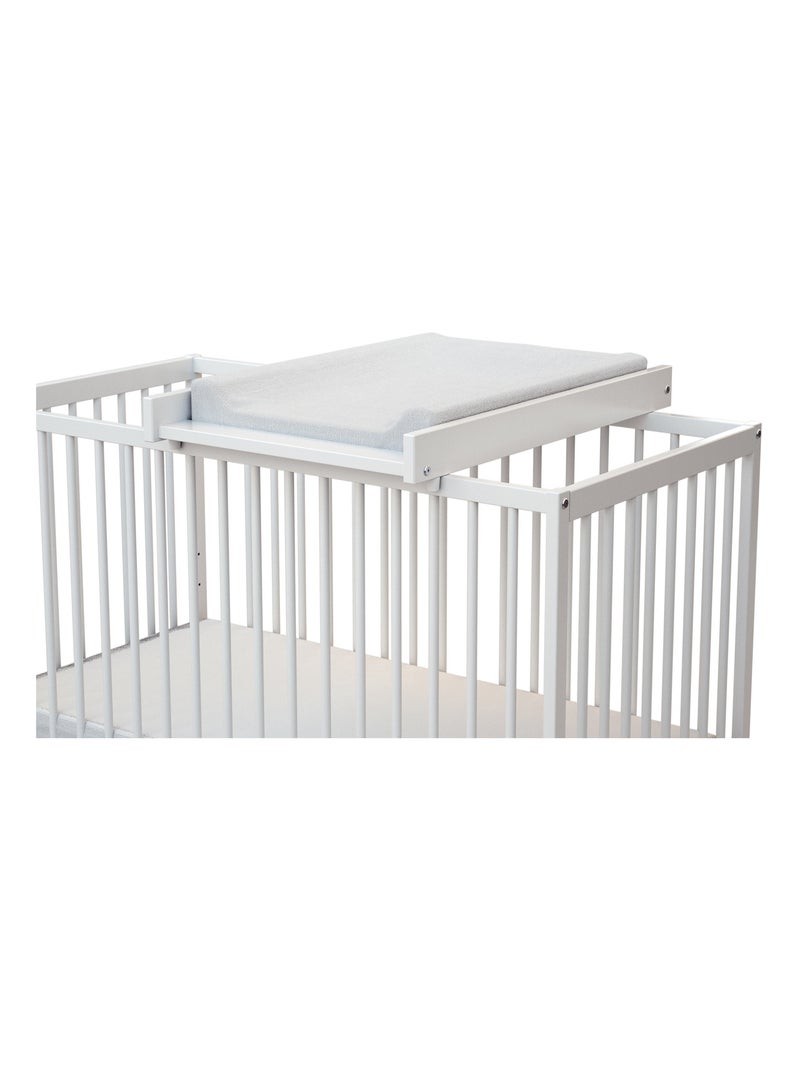 Plan à langer amovible pour lit bébé en bois Mona Blanc - Kiabi