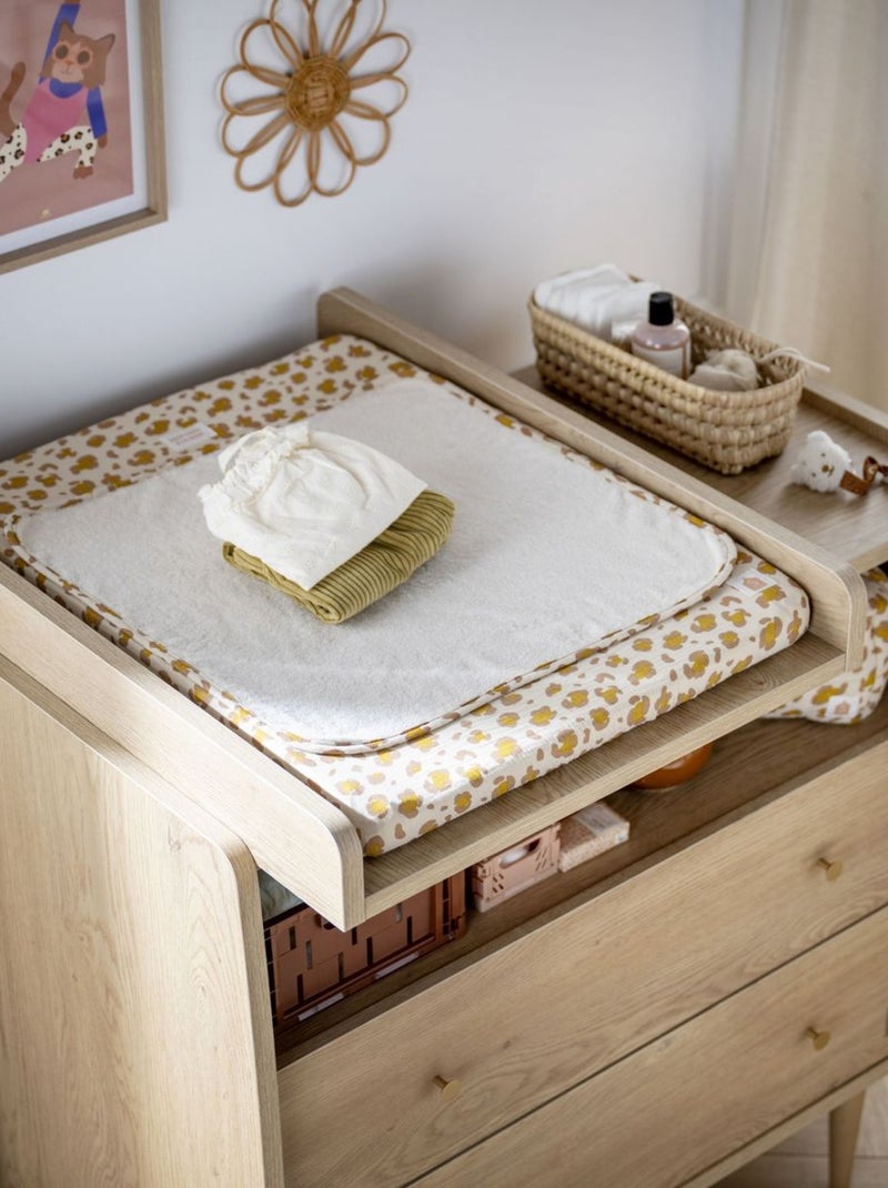 Plan à langer coulissant pour commode 2 tiroirs - SAUTHON Marron - Kiabi