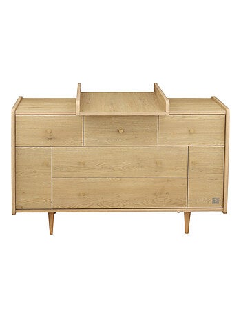 Plan à langer coulissant pour commode XXL 5 tiroirs - SAUTHON