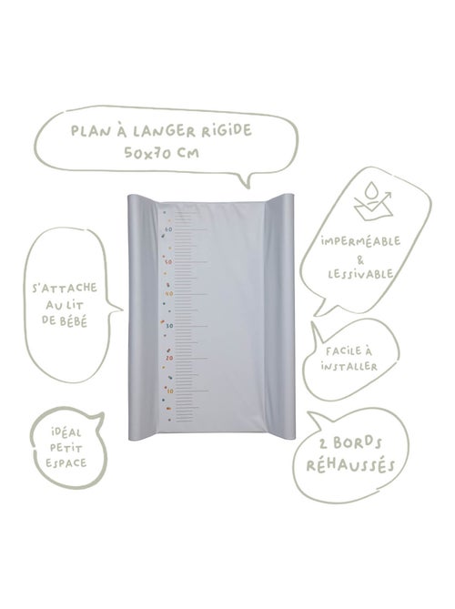 Plan à langer Naissance en PVC Toise - Pois - Babycalin - Kiabi