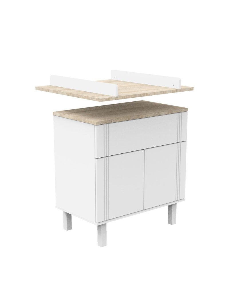Plan à langer pour commode - SAUTHON Blanc Marron - Kiabi