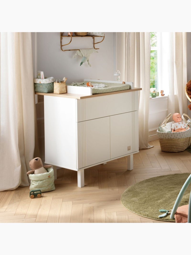 Plan à langer pour commode - SAUTHON Blanc Marron - Kiabi