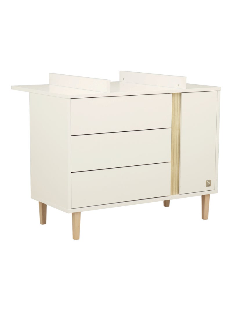 Plan à langer pour commode 3 tiroirs - SAUTHON Beige - Kiabi