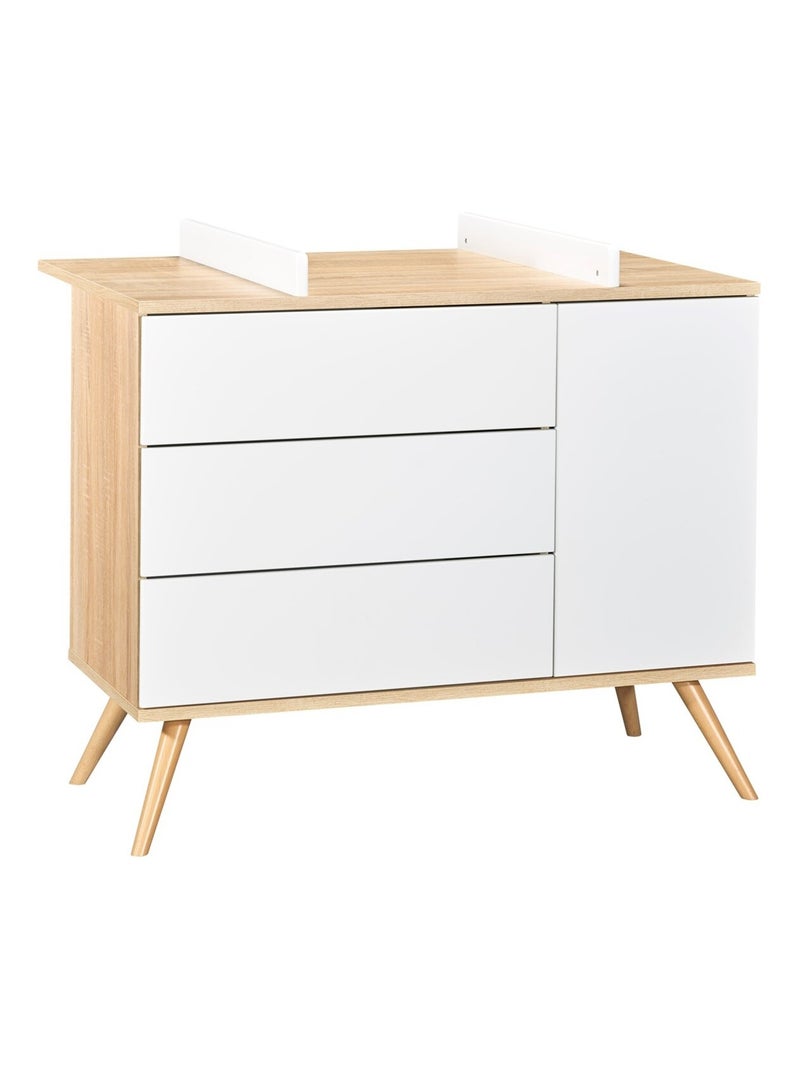 Plan à langer pour commode en bois - SAUTHON Blanc Marron - Kiabi