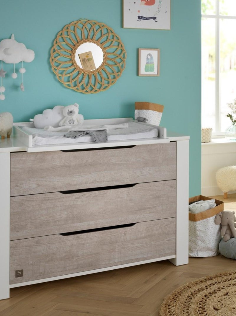 Plan à langer pour commode en bois blanc - SAUTHON Blanc - Kiabi