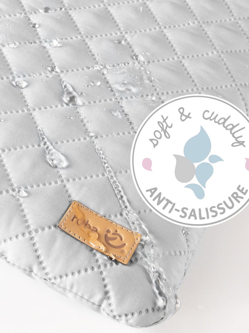 Plan à langer pour lave-linge + matelas déperlant - ROBA 'roba Style' Blanc - Kiabi
