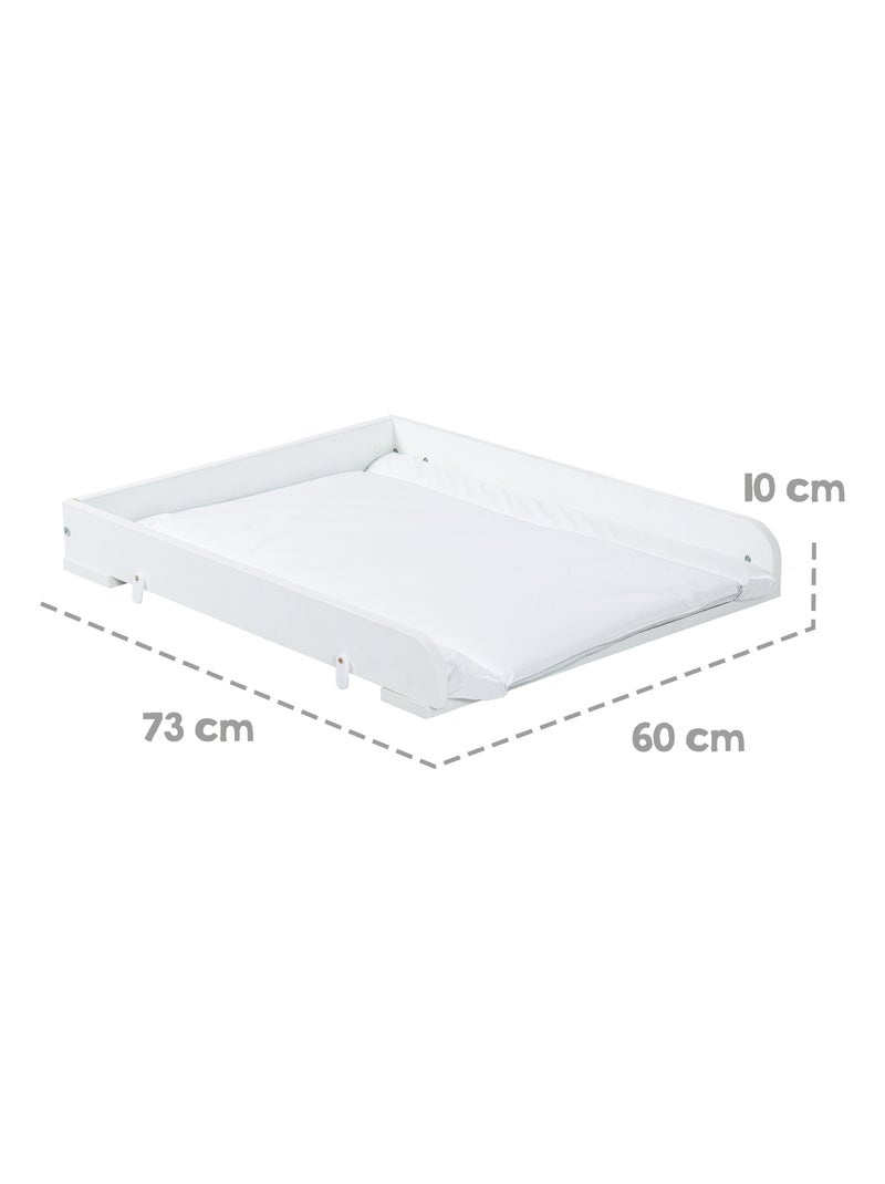 Plan à langer pour machines à laver + Matelas imperméable 'Roba' Blanc - Kiabi