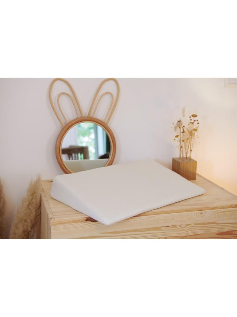 Plan incliné 10° coton pour berceau 27x35cm Blanc - Kiabi