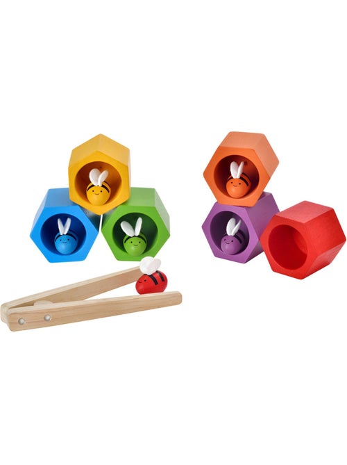 Plan Toys - Jeu de pince Nids d'abeilles - Kiabi