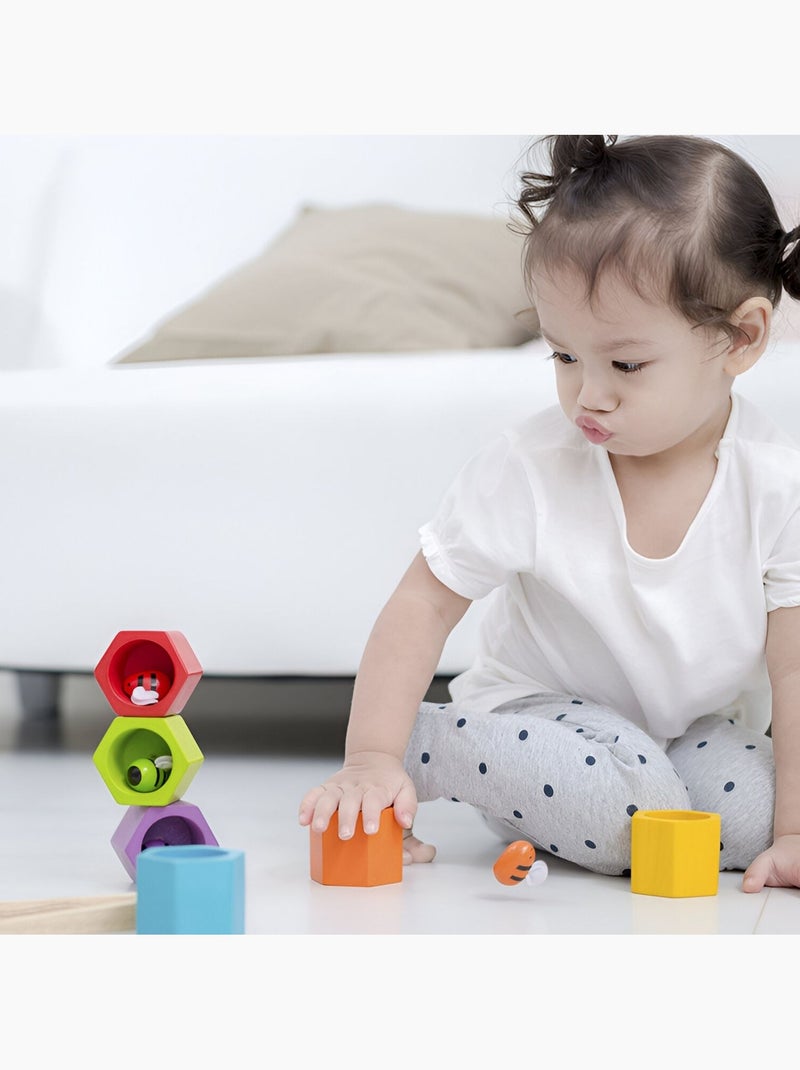 Plan Toys - Jeu de pince Nids d'abeilles Multicolore - Kiabi