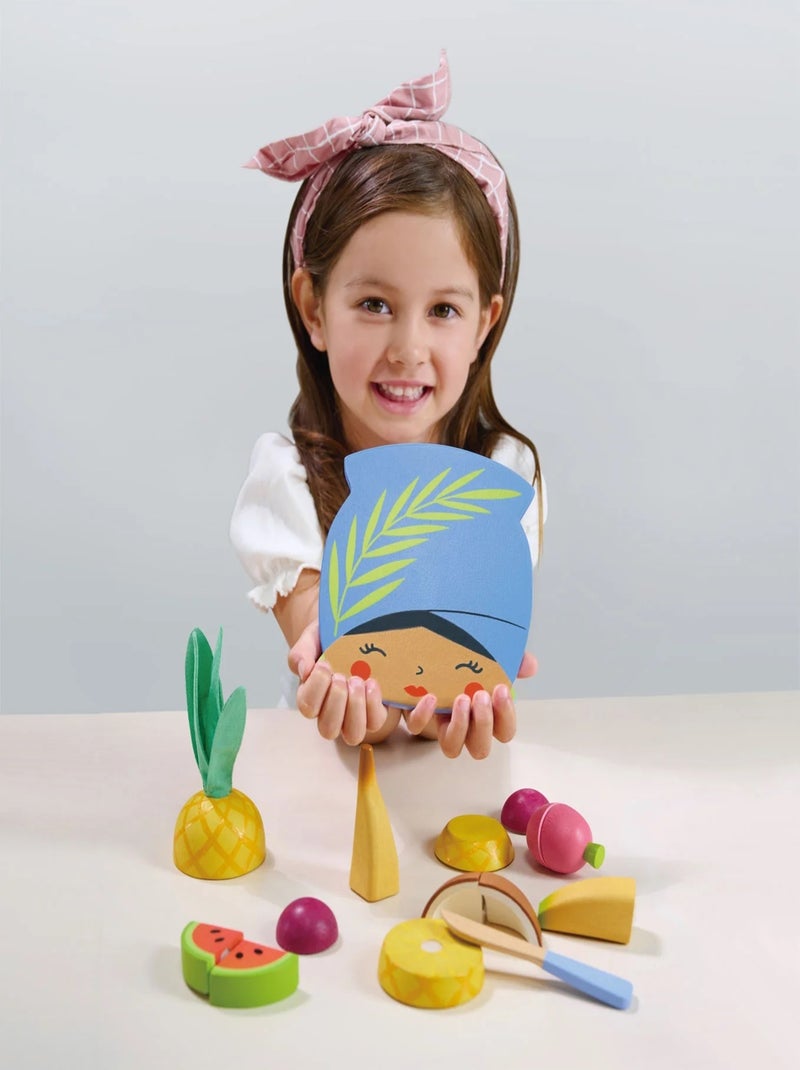 Planche à découper Fruits tropicaux Bleu - Kiabi