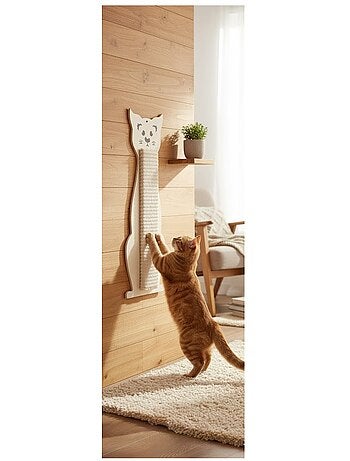 Planche a griffer murale en forme de chat