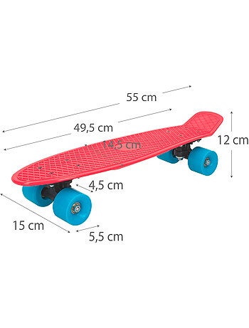 Planche à roulettes pvc 55 cm