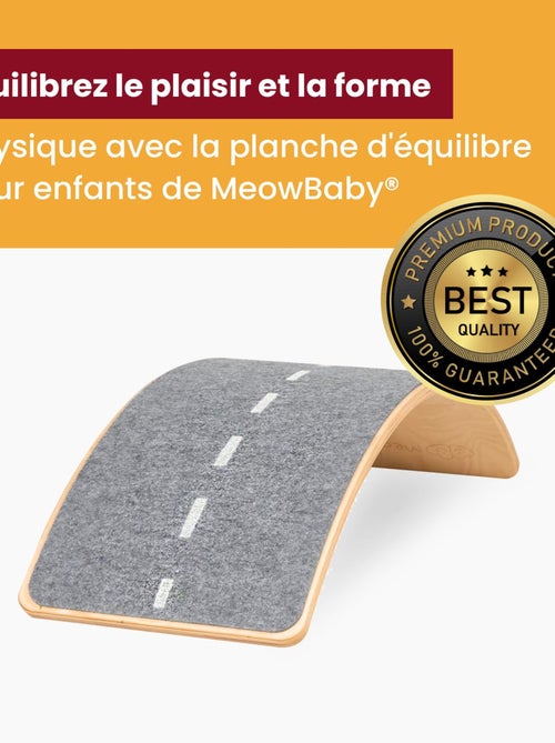 Planche Balancer pour Enfants 80x30cm Montessori, Balance Board avec Feutre - Kiabi