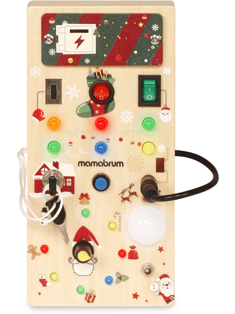 Planche de manipulation en bois de noël lumineuse mamabrum N/A - Kiabi