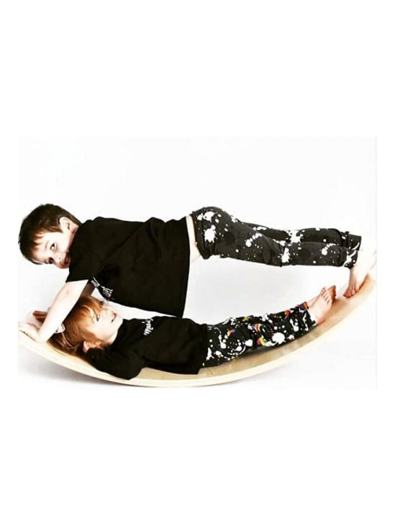 Planche d'équilibre en bois naturel large pour enfant de KateHaa Beige - Kiabi