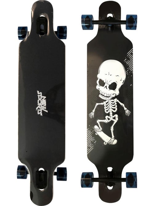 Planche Longboard Skull Squelette ABEC 9 - Kiabi