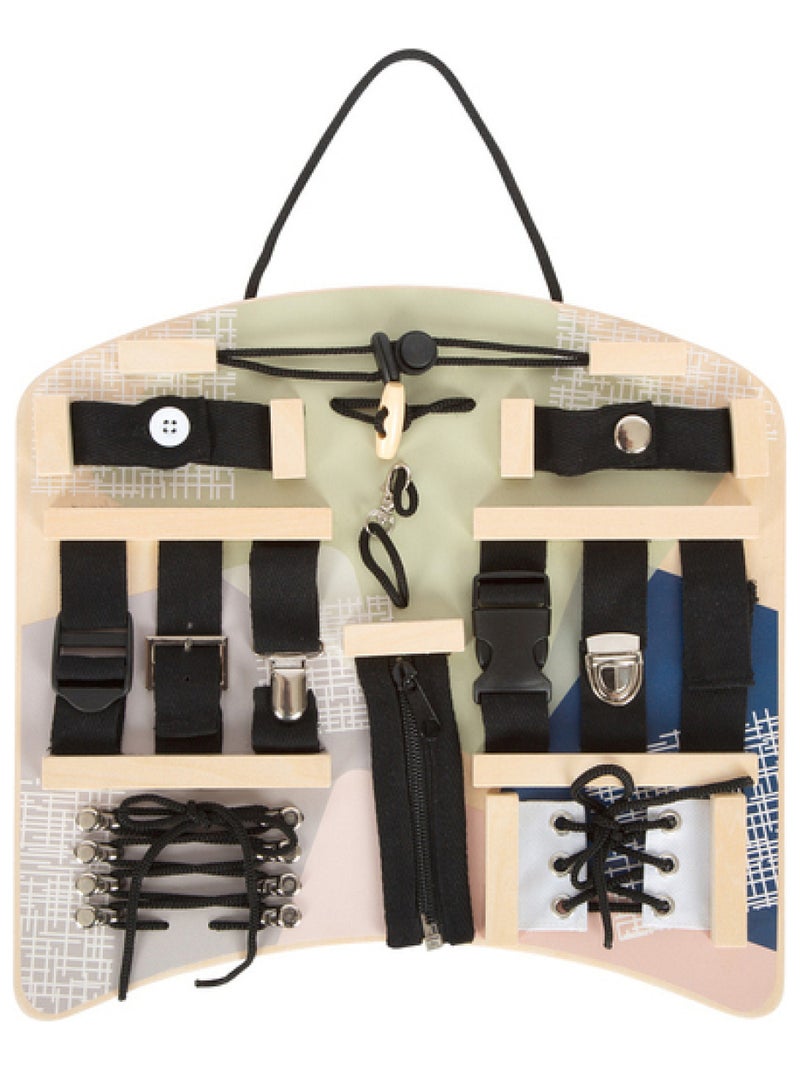 Planche motricité Fermetures Fixation Beige - Kiabi