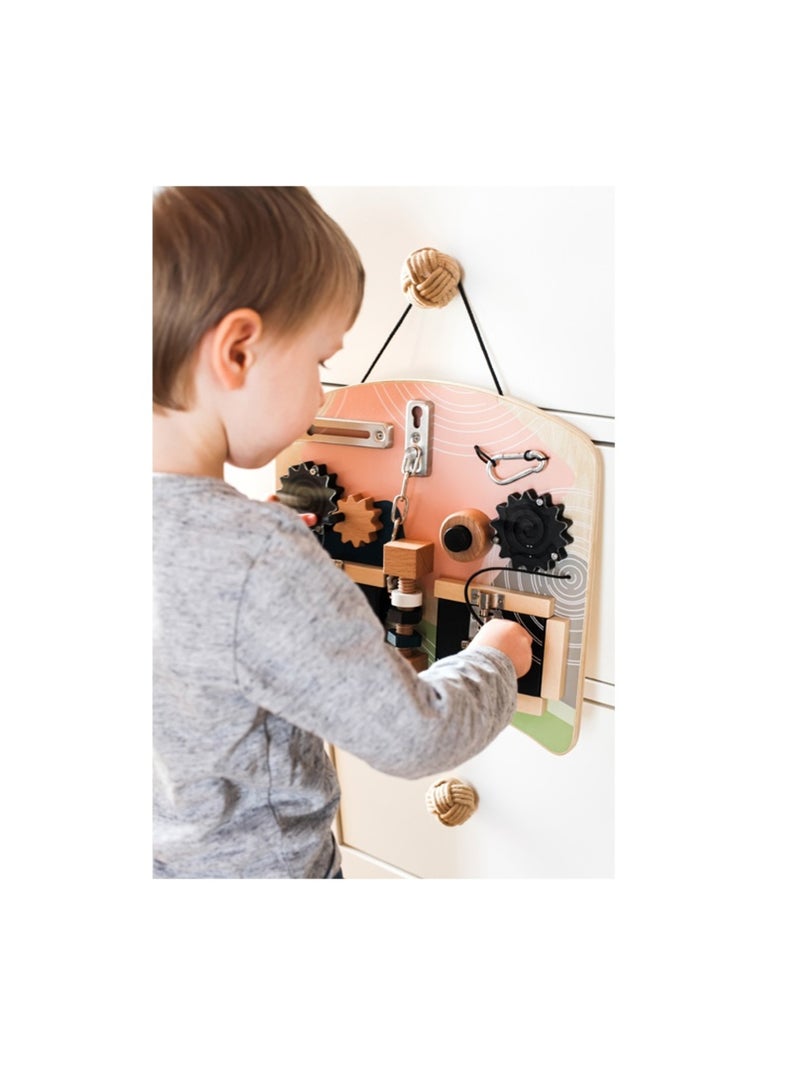 Planche motricité Serrures Rotation Beige - Kiabi
