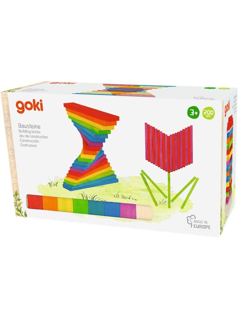 Planchettes en bois multicolores Orange - Kiabi