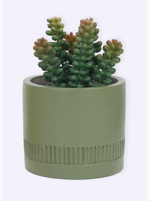 Plante artificielle Arty + pot coloré - AFIBEL - Kiabi