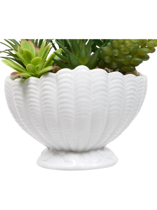 Plante artificielle avec pot coquillage OCEA - Kiabi