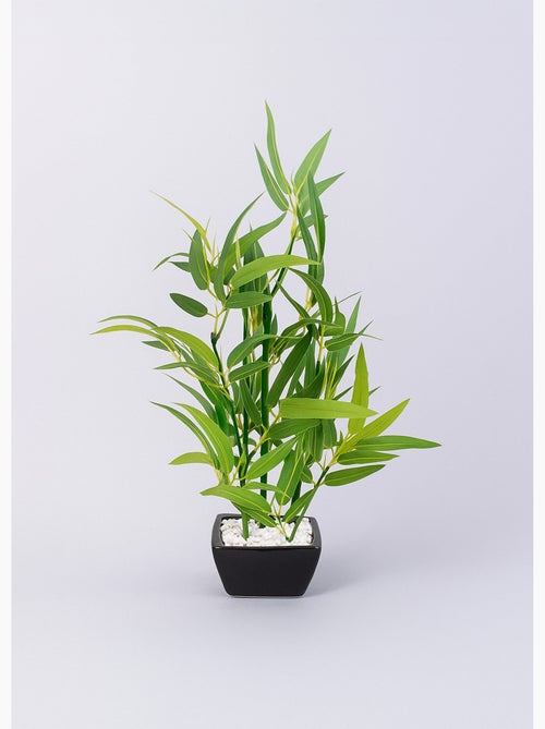 Plante artificielle bambou pot céramique - AFIBEL - Kiabi