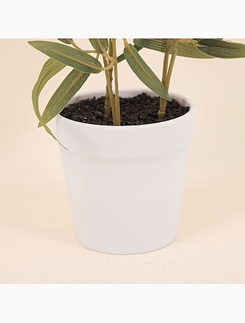 Plante artificielle Bambou + pot effet béton - AFIBEL